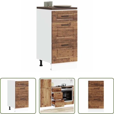 vidaXL Cucina moderna -  Base da Cucina Porto Legno Antico in Legno Multistrato