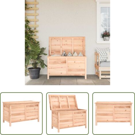 vidaXL Cuscini da giardino -  Scatola Cuscini da Esterno 99x50x56,5 cm Legno Massello Abete