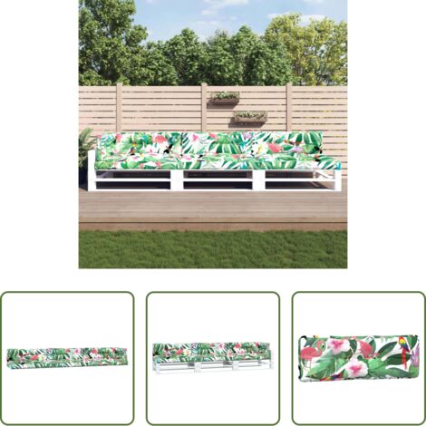 vidaXL Cuscini esterni -  Cuscini per Pallet 7 pz Multicolori in Tessuto