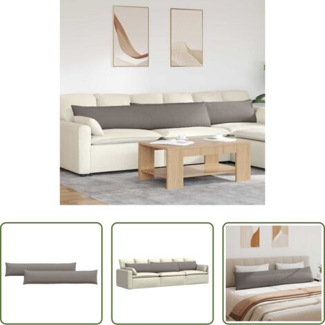 vidaXL Cuscini moderni -  Cuscini da Divano 2 pcs Talpa 200 x 40 cm Tessuto