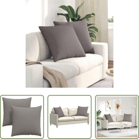 vidaXL Cuscini moderni -  Cuscini da Divano 2 pcs Talpa 80 x 80 cm Tessuto
