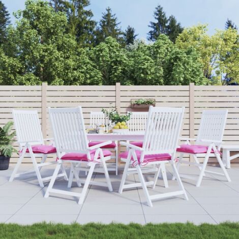 vidaXL Cuscini per Sedia 6 pz Rosa 50x50x7 cm in Tessuto Oxford