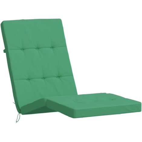 vidaXL Cuscini per Sedia a Sdraio 2 pz Verde in Tessuto Oxford