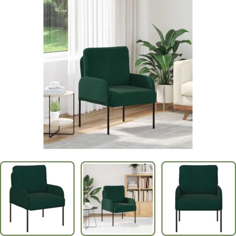 vidaXL Cuscino arrotondato -  Divani con cuscino 55cm Verde Scuro Legno compensato
