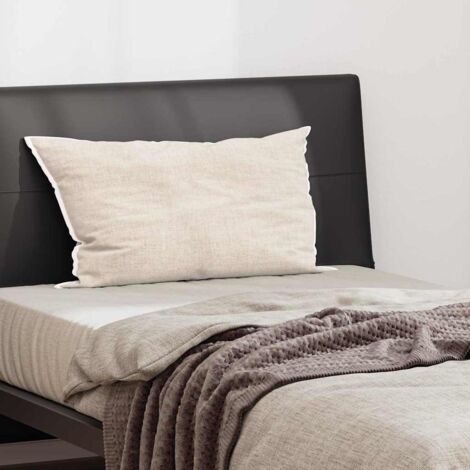 vidaXL Cuscino con cuscino Bianco 80 x 42 x 20 cm Cotone e