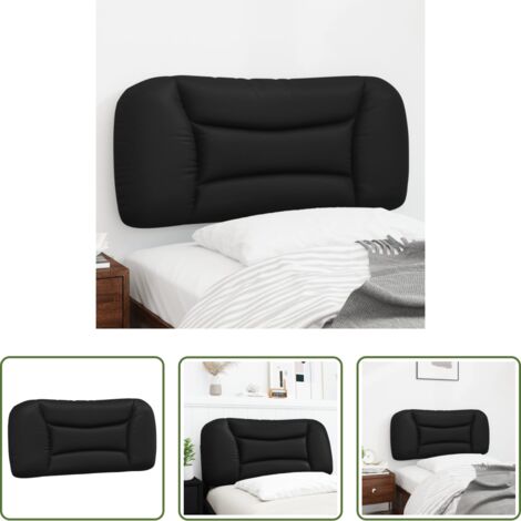 vidaXL Cuscino in similpelle -  Cuscino Testiera Hvar Nero 90 cm in Similpelle