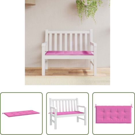 vidaXL Cuscino in tessuto oxford -  Cuscino per Sedia Rosa 100 x 50 x 3 cm Tessuto Oxford