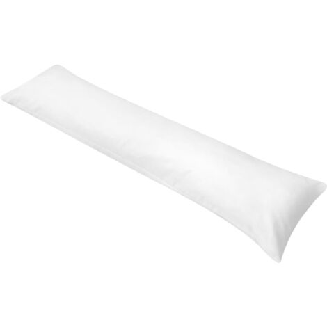 vidaXL Cuscino Lungo con Traversina Laterale 40x145 cm Bianco