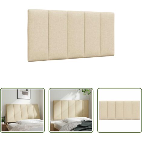 vidaXL Cuscino per letto -  Cuscino Testiera Hanko Crema 100 cm in Tessuto