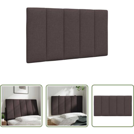 vidaXL Cuscino per letto -  Cuscino Testiera Hanko Marrone Scuro 90 cm in Tessuto