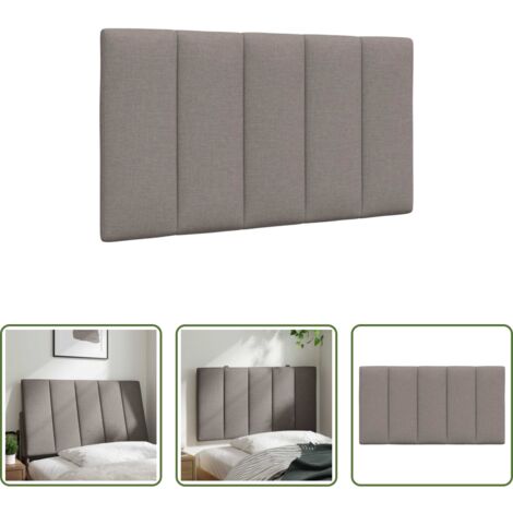 vidaXL Cuscino per letto -  Cuscino Testiera Hanko Tortora 80 cm in Tessuto