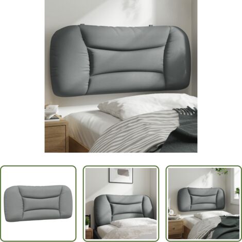 vidaXL Cuscino per letto -  Cuscino Testiera Hvar Grigio Chiaro 90 cm in Tessuto