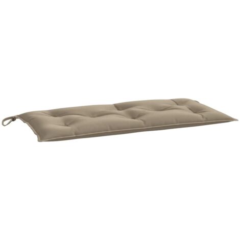 vidaXL Cuscino per Panca Tortora 110x50x7 cm in Tessuto Oxford
