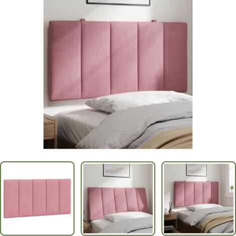 vidaXL Cuscino per testiera -  Cuscino Testiera Hanko Rosa 100 cm in Velluto