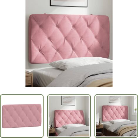 vidaXL Cuscino per testiera -  Cuscino Testiera Rosa 100 cm in Velluto