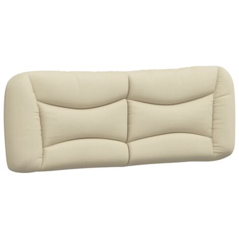vidaXL Cuscino Testiera Hvar Crema 120 cm in Tessuto