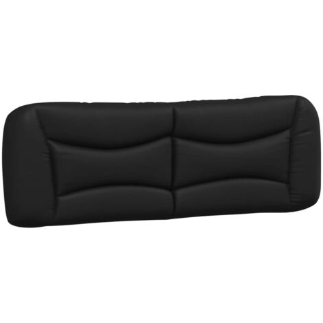 vidaXL Cuscino Testiera Hvar Nero 152 cm in Similpelle