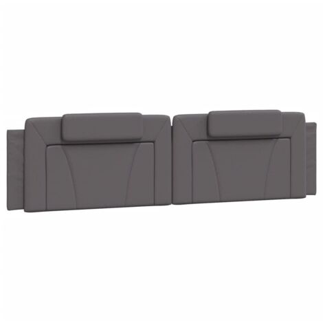 vidaXL Cuscino Testiera Viana Grigio 200 cm in Similpelle