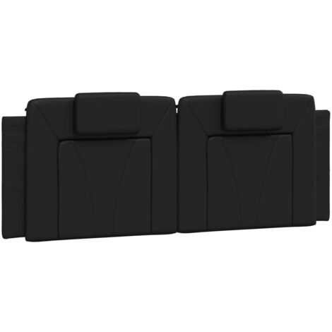 vidaXL Cuscino Testiera Viana Nero 152 cm in Similpelle