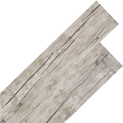 Vidaxl – Lame de sol PVC autoadhésif 5,02 m² – Chêne délavé – Dimensions 91,5 x 15,2 cm – Épaisseur 2 mm – Résistant à l'eau et antidérapant