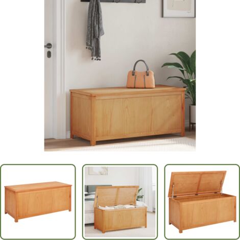 vidaXL Decoración moderna -  Caja de Almacenamiento Natural Madera de ingeniería