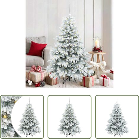 vidaXL Decoración navideña -  Árbol de Navidad artificial con 150 LED 150 cm PE y PVC