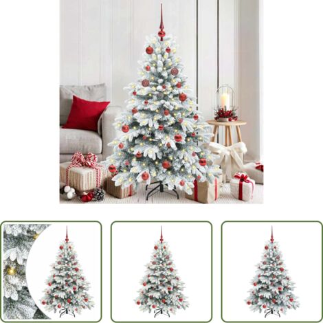 vidaXL Decoración navideña -  Árbol de Navidad artificial con 150 LED 150 cm PE y PVC