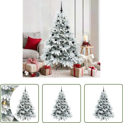 vidaXL Decoración navideña -  Árbol de Navidad artificial con 150 LED 150 cm PE y PVC