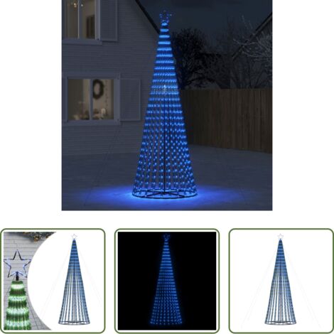 vidaXL Decoración navideña -  Árbol de Navidad LED 688 LEDs azul 300 cm