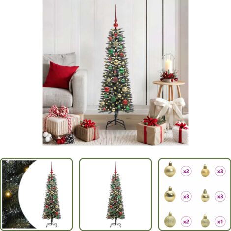 vidaXL Decorazione Natale -  Albero di Natale artificiale con 150 LED Verde 120 cm