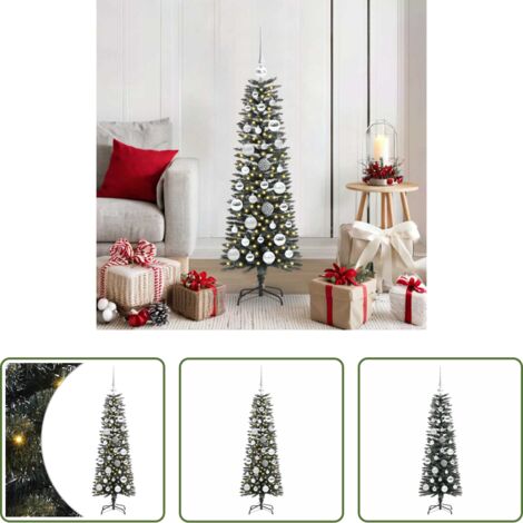 vidaXL Decorazione Natale -  Albero di Natale artificiale con 150 LED Verde 120 cm