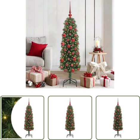 vidaXL Decorazione Natale -  Albero di Natale artificiale con 150 LED Verde 150 cm