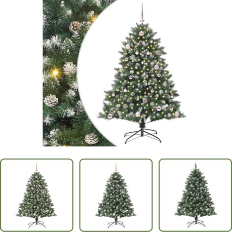 vidaXL Decorazione Natale -  Albero di Natale artificiale con 150 LED Verde 150 cm