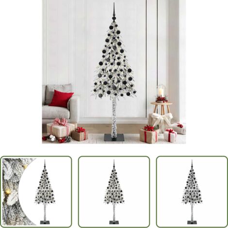 vidaXL Decorazione Natale -  Albero di Natale con 300 LED Bianco 210 cm PE e Acciaio