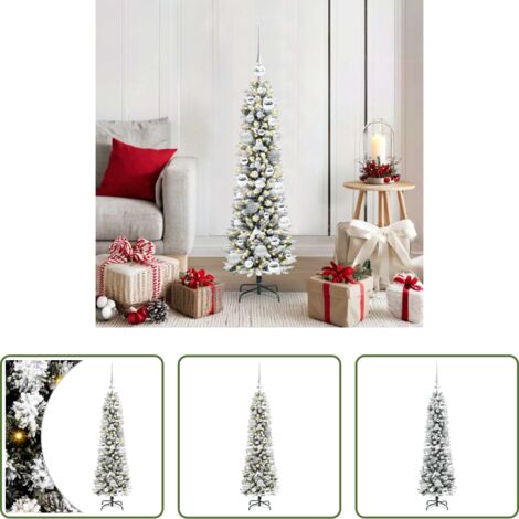 vidaXL Decorazioni natalizie -  Albero di Natale artificiale con 150 LED Bianco 120 cm