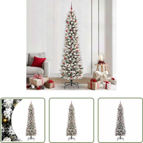 vidaXL Decorazioni natalizie -  Albero di Natale artificiale con 300 LED Bianco 240 cm
