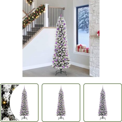 vidaXL Decorazioni natalizie -  Albero di Natale artificiale con 300 LED Bianco 240 cm