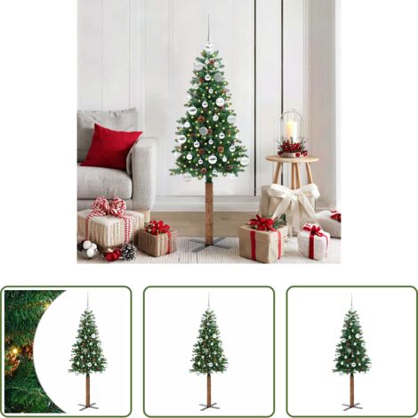 vidaXL Decorazioni natalizie -  Albero di Natale snodato con 150 LED con supporto Verde 150 cm