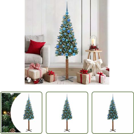 vidaXL Decorazioni Natalizie -  Albero di Natale snodato con 150 LED con supporto Verde 150 cm