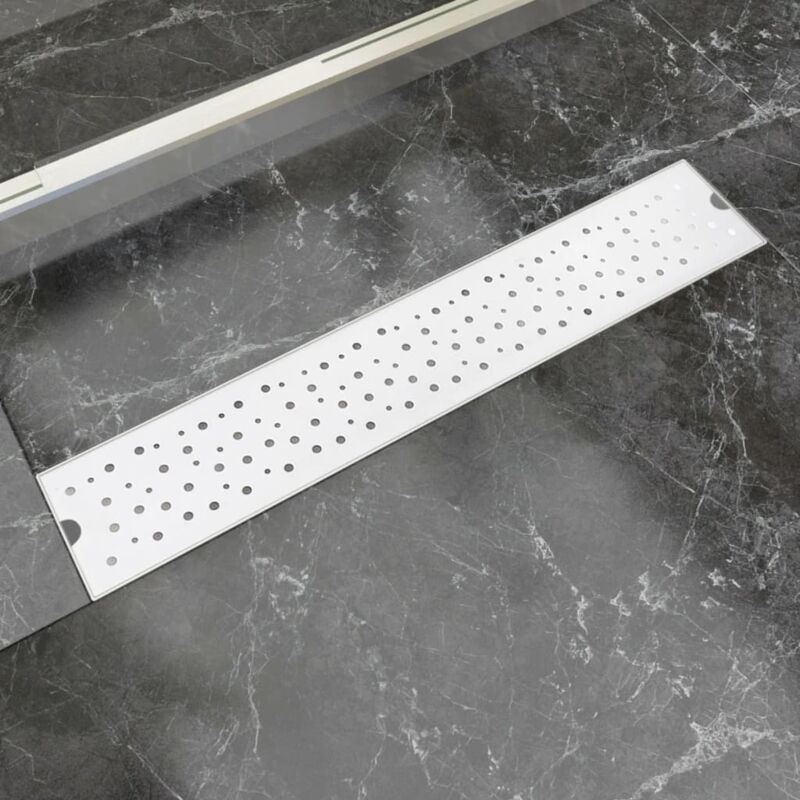 

vidaXL Desagüe Lineal de Ducha Burbuja Acero Inoxidable 630x140 mm