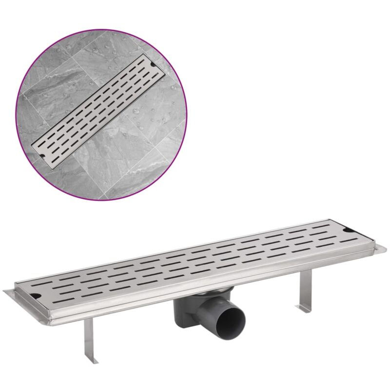 

vidaXL Desagüe Lineal de Ducha de Acero Inoxidable 530x140 mm