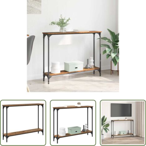 vidaXL Design industriale -  Tavolo consolle Legno vecchio 100 x 22,5 x 75 cm
