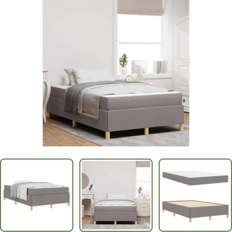 vidaXL Design minimalista -  Struttura del letto con materasso Talpa 120 x 190 cm Tessuto