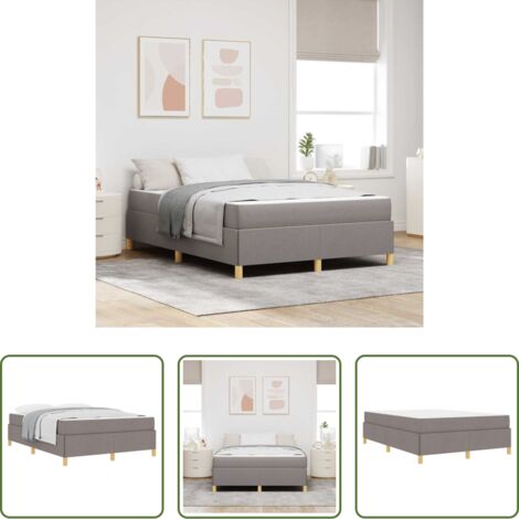 vidaXL Design minimalista -  Struttura del letto con materasso Talpa 140 x 190 cm Tessuto