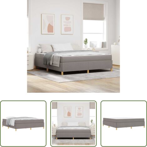 vidaXL Design minimalista -  Struttura del letto con materasso Talpa 180 x 200 cm Tessuto