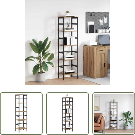 vidaXL Design moderno -  Libreria Rovere artigianale 40 x 29,5 x 149 cm
