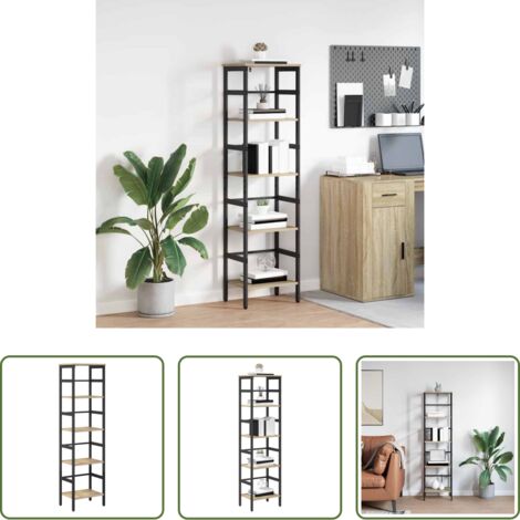 vidaXL Design moderno -  Libreria Rovere Sonoma 40 x 29,5 x 149 cm Legno multistrato