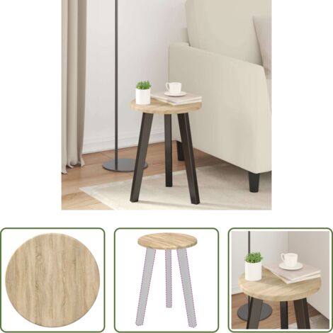 vidaXL Design moderno -  Piano del tavolo rovere sonoma 30 x 30 x 1,5 cm