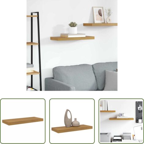 vidaXL Design moderno -  Scaffale da parete Beige 50 x 23 x 4 cm Legno multistrato