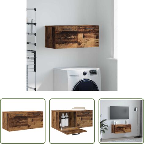 vidaXL Design salvaspazio -  Armadietto a muro Legno vecchio 80 x 36.5 x 35 cm